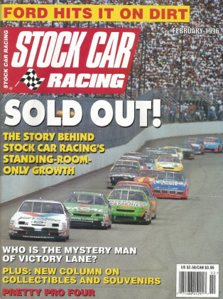 STOCK CAR RACING 1996 FEB - TEXAS MOTOR SPEEDWAY, Bob Harmon, Sanders